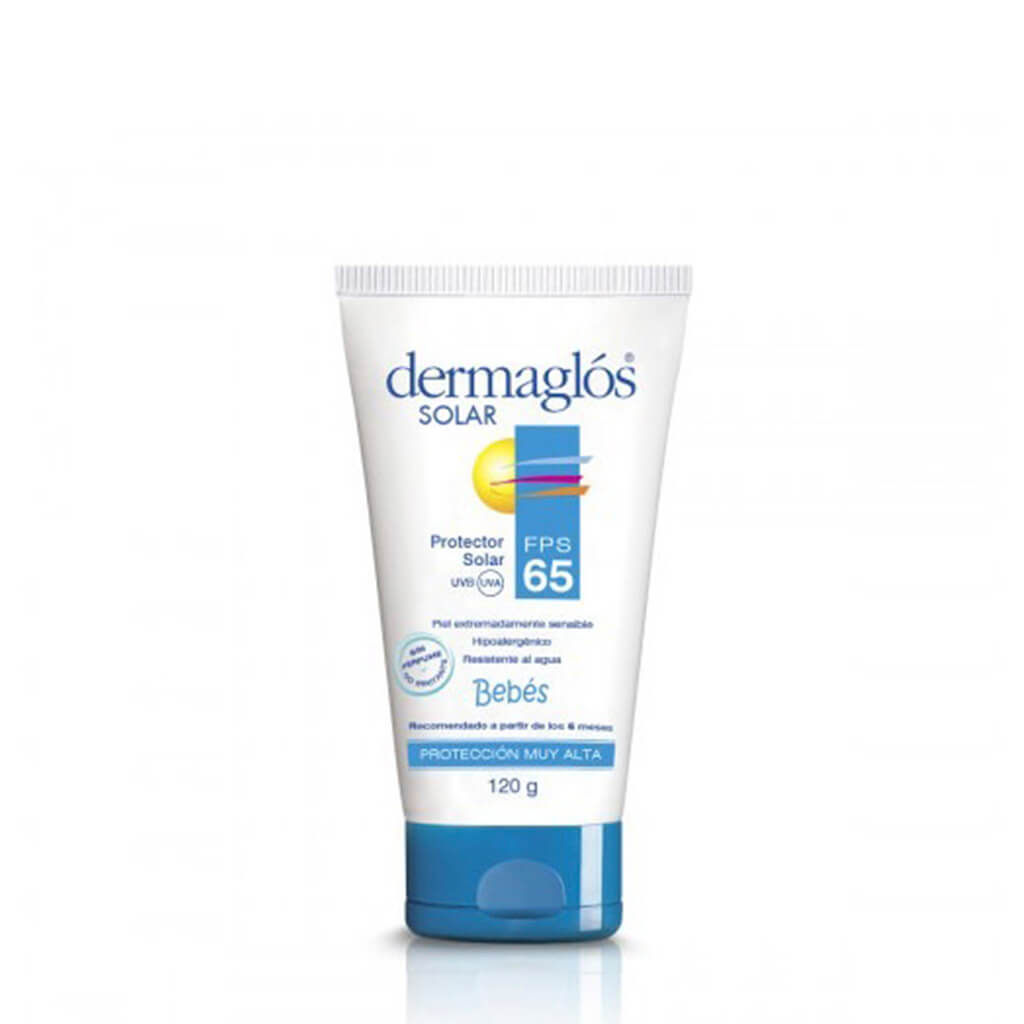 Protector Solar Dermaglós Bebés Fps 65 Crema X 120 G