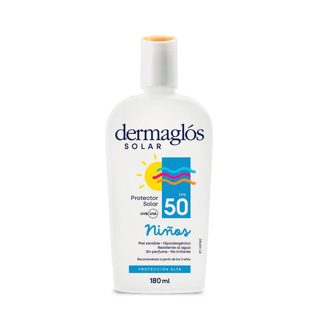 Protector Solar Dermaglos Niños 50Fps 180Ml