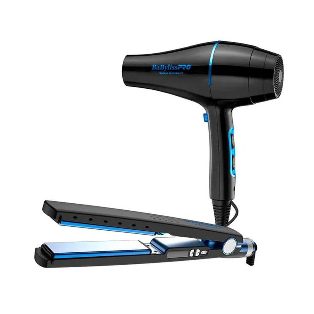 Babyliss Nano Black Kit Sec 2000W + Plancha 4091