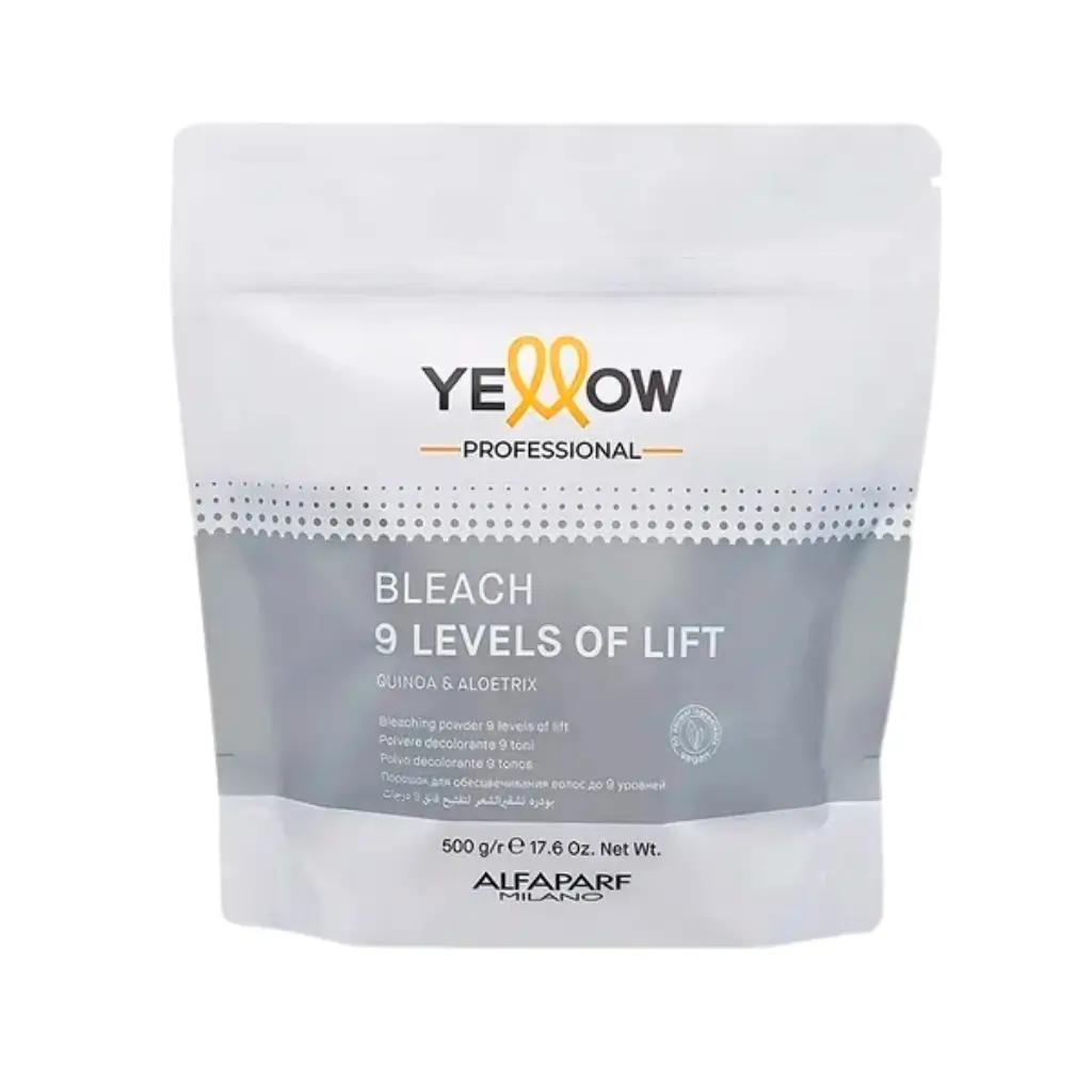 Polvo Decolorante Yellow Bleach Powder 9 Level Pouch 500Gr