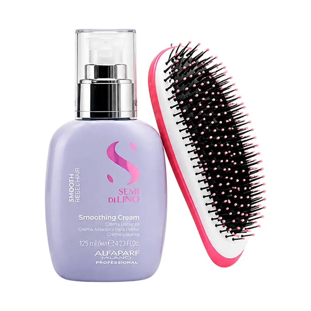 Smoothing Cream Alfaparf + Cepillo Jessamy